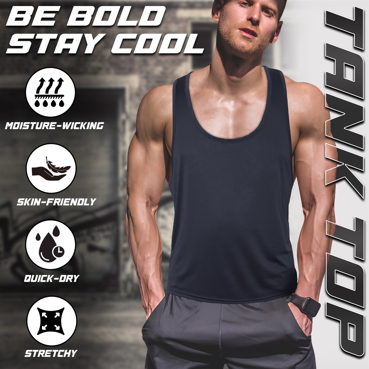 Men's Tank Top (Mine Iron) - Image 6