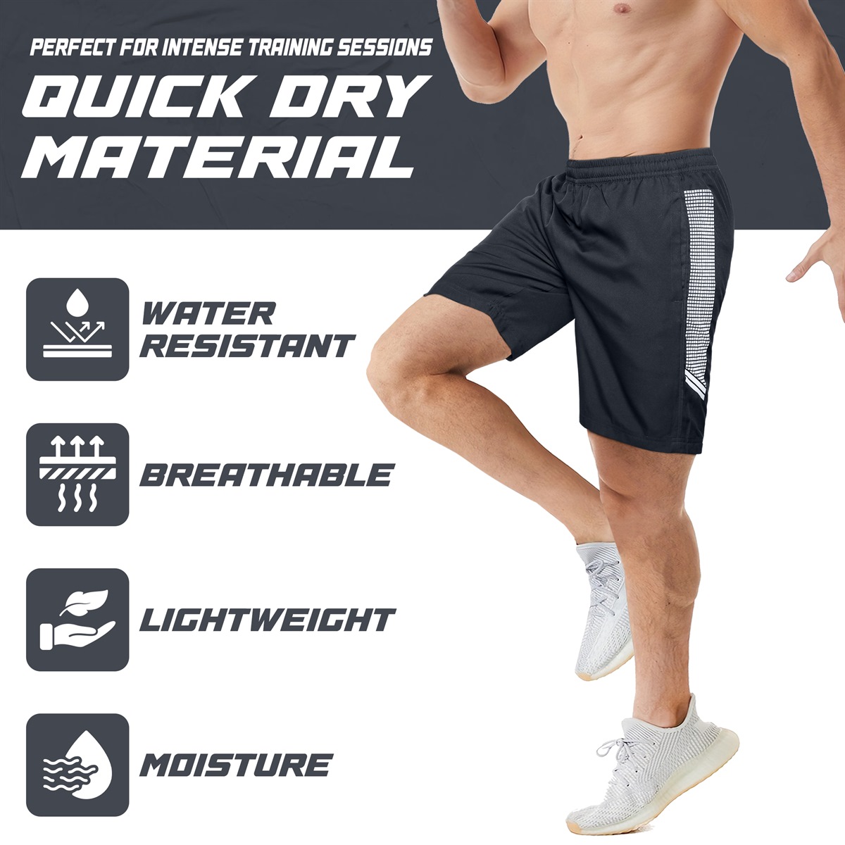 2 Pack Men's Running Shorts - Image 3