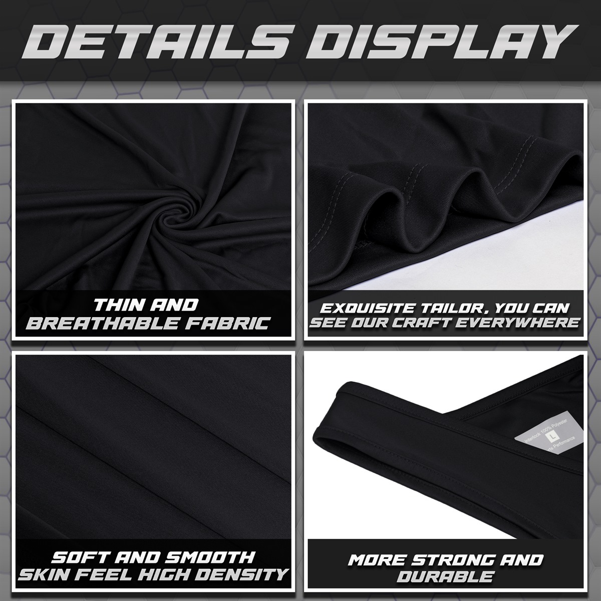 Men's Tank Top (Black) - Image 4