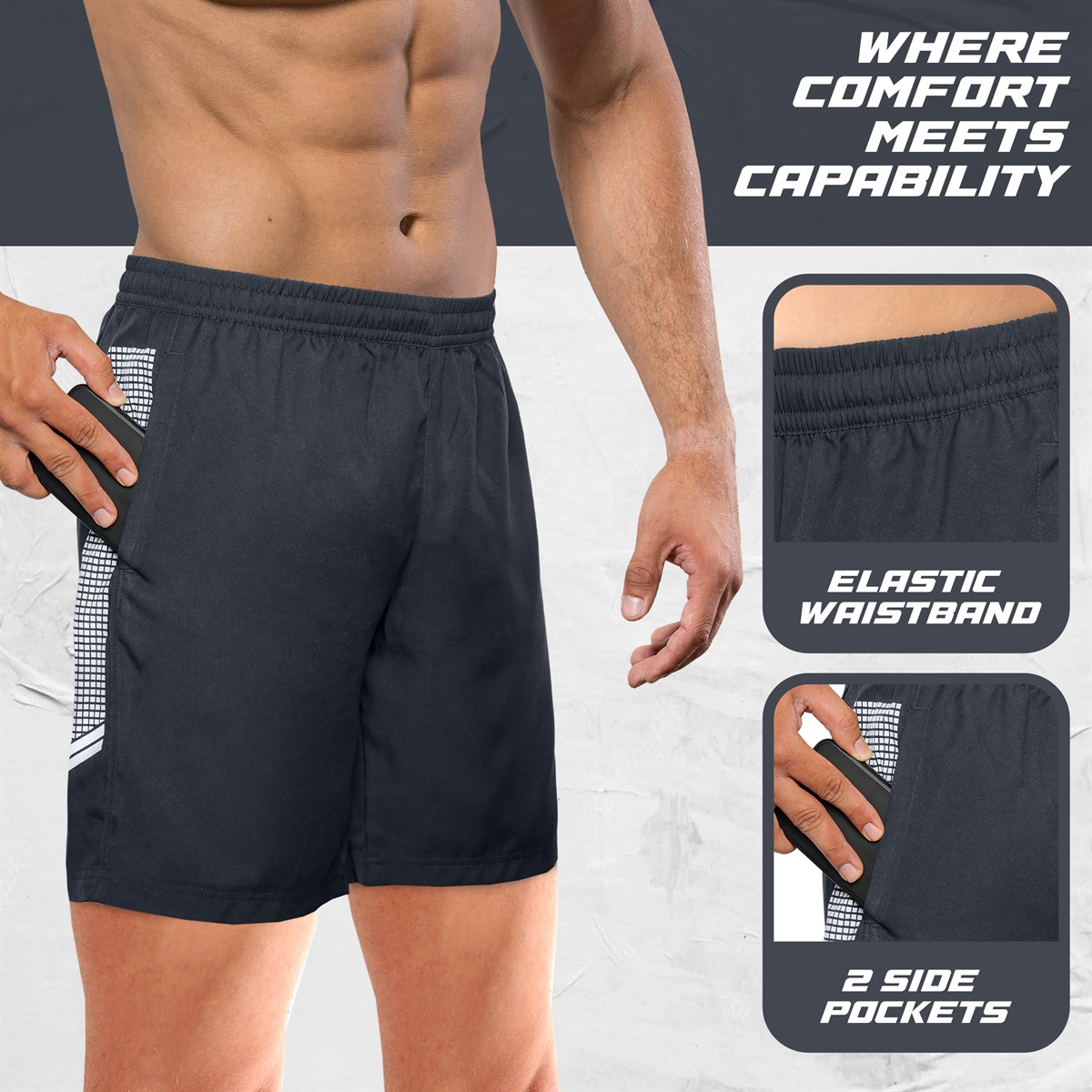 2 Pack Men's Running Shorts - Image 4