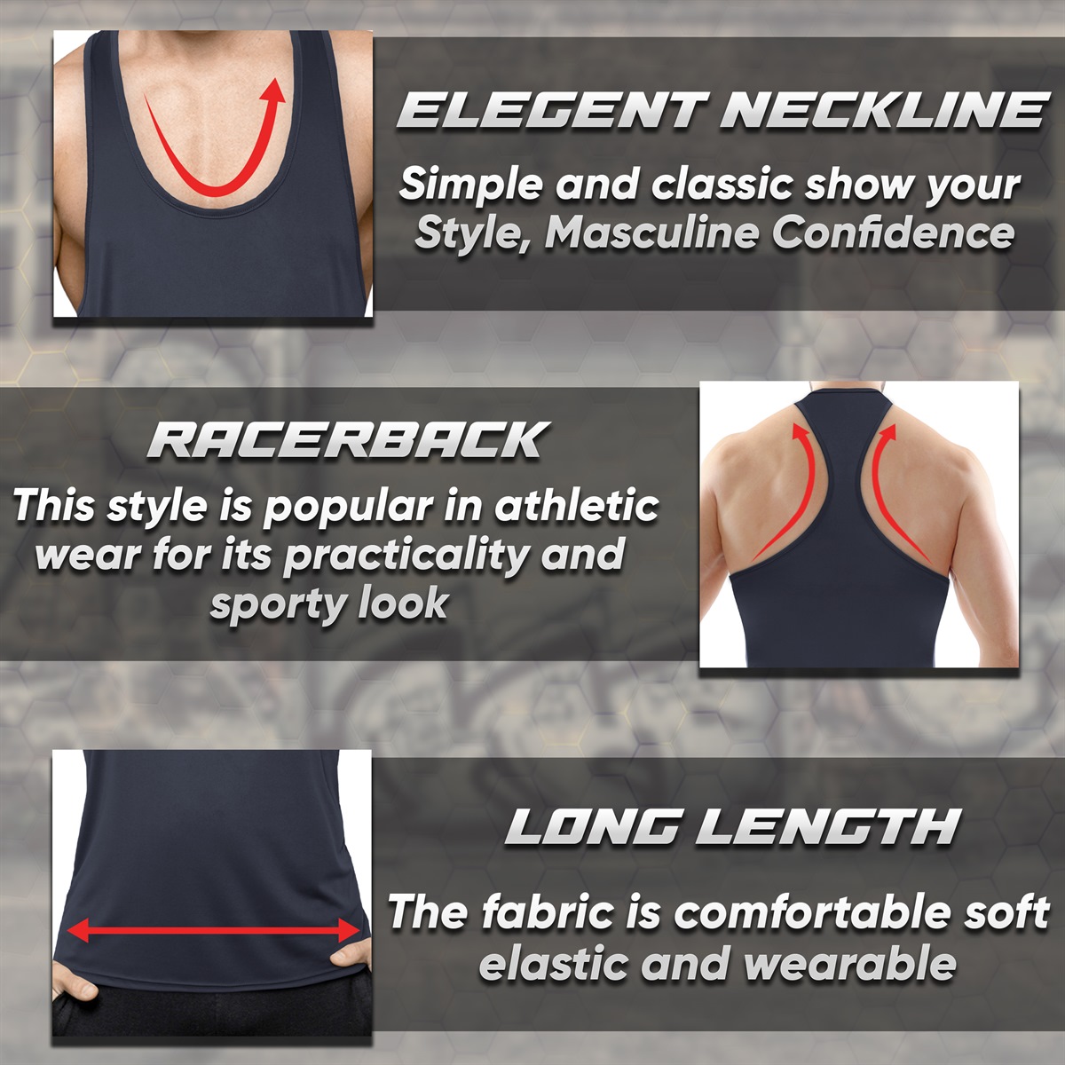 Men's Tank Top (Mine Iron) - Image 4