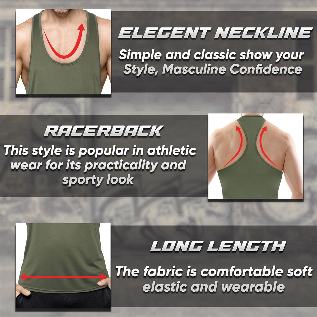 Men's Tank Top (Vert Lichen) - Image 4