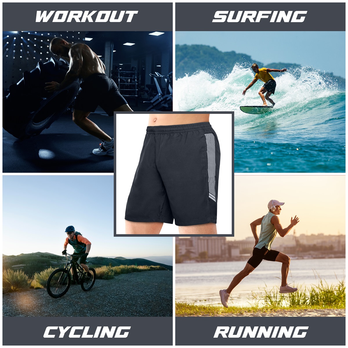 2 Pack Men's Running Shorts - Image 6
