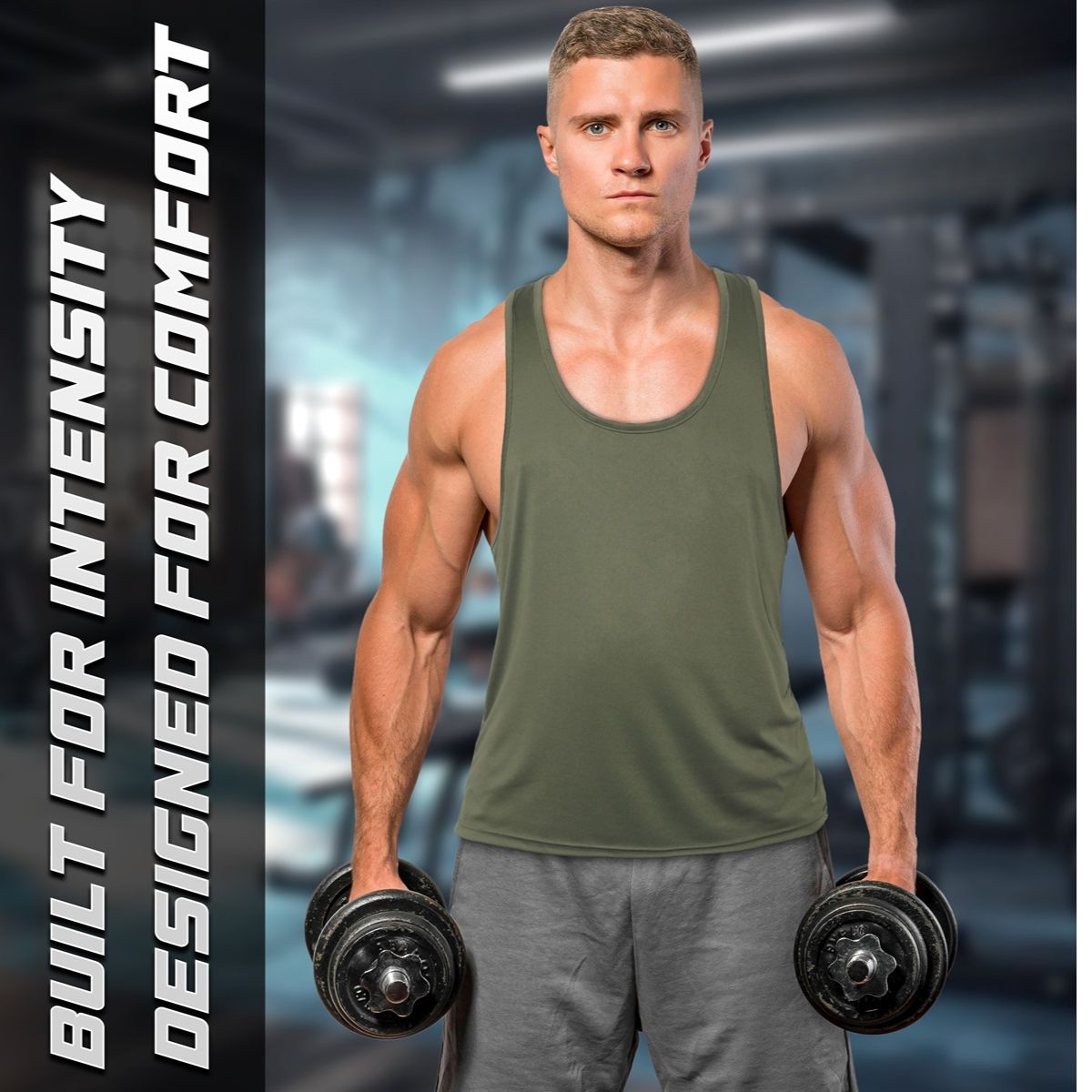 Men's Tank Top (Vert Lichen) - Image 3