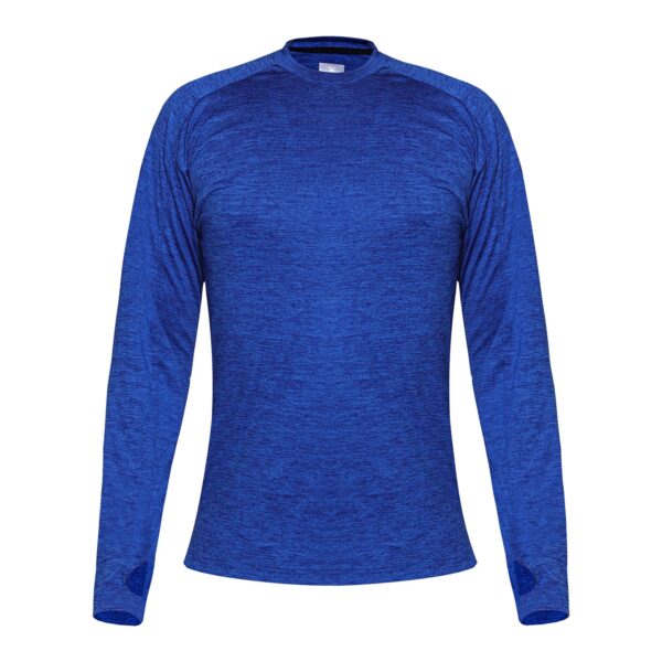 Blue Performance Full-Sleeve Shirt – Engineered for Comfort and Style