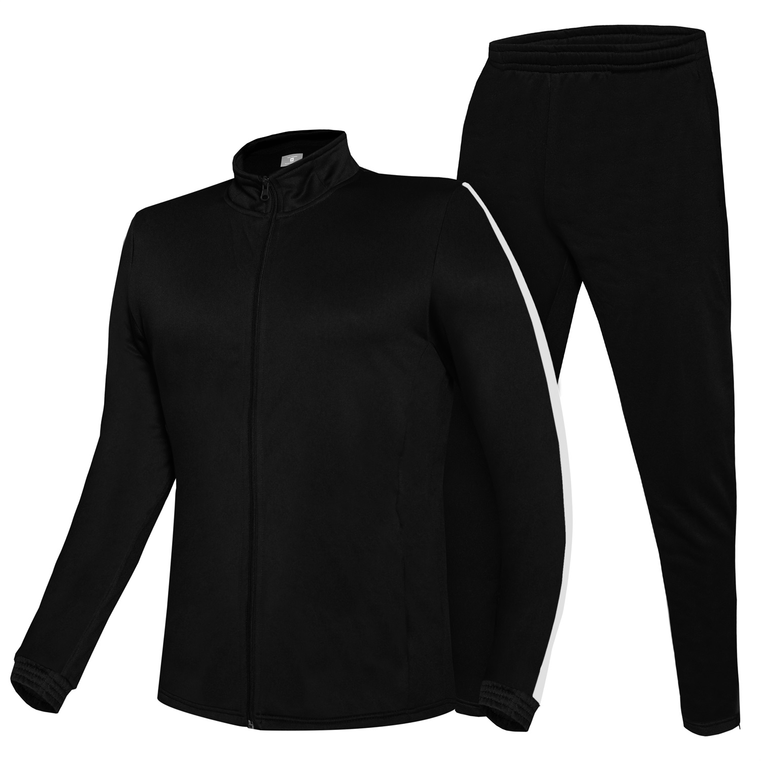 Black Premium Athletic Tracksuit – Designed for Performance and Comfort