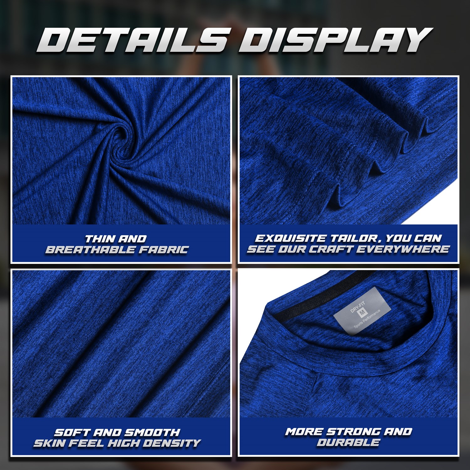 Blue Performance Full-Sleeve Shirt – Engineered for Comfort and Style - Image 5